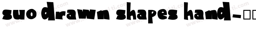 suo drawn shapes hand字体转换